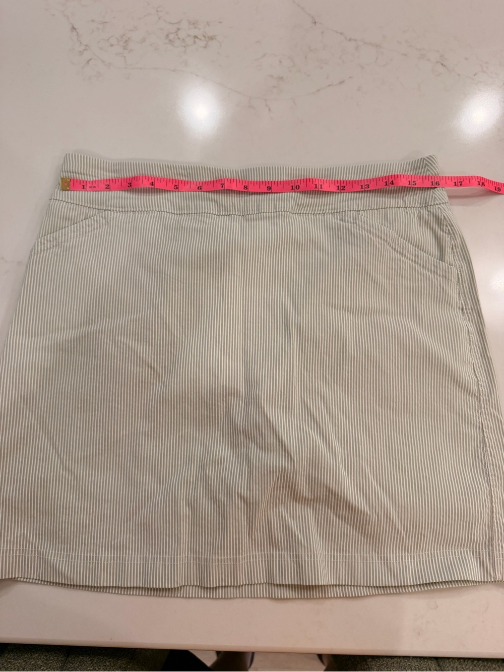 Mario Serrani Italy Striped Skort Size Large – Built-In Shorts